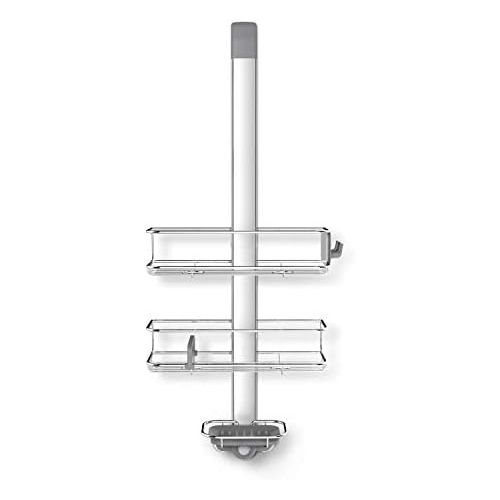 심플휴먼 [아마존베스트]Simplehuman simplehuman, Stainless Steel and Anodized Aluminum Over Door Shower Caddy