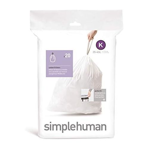 심플휴먼 [아마존베스트]Simplehuman simplehuman Code K 35-45L, White