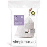 [아마존베스트]Simplehuman simplehuman Code R Custom Fit Drawstring Trash Bags, 10 L / 2.6 Gallon, 1 Refill Pack (20 Count)