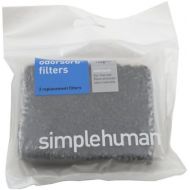 [아마존베스트]Simplehuman simplehuman Odorsorb Filter Refills, Natural Charcoal (2 Pack)
