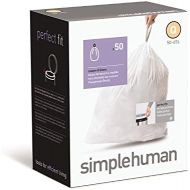 [아마존베스트]Simplehuman simplehuman Custom Fit Trash Can Liner Q, 50-65 L / 13-17 Gal, 50-Count Box