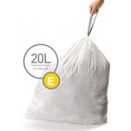 [아마존베스트]Simplehuman simplehuman Code E Custom Fit Drawstring Trash Bags, 20 Liter/5.2 Gallon, 12 Refill Packs (240 Count)