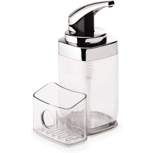 심플휴먼 [아마존베스트]Simplehuman simplehuman Precision Lever Square Push Soap Pump With Removable Caddy, Chrome And Plastic, 22 fl. oz.