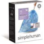 [아마존베스트]Simplehuman simplehuman Custom Fit Trash Can Recycling Liner D, 20 L / 5.2 Gal, 50-Count Box