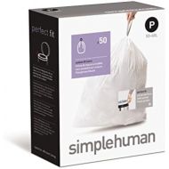 [아마존베스트]Simplehuman simplehuman Custom Fit Trash Can Liner P, 50-60 L / 14.5-16 Gal, 50-Count Box