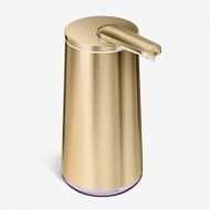 [아마존베스트]Simplehuman simplehuman Polished Foam Sensor Pump with Lavender Soap Refillable Cartridge, High-Grade Brass Stainless Steel