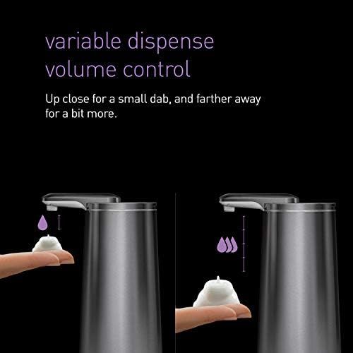 심플휴먼 [아마존베스트]Simplehuman simplehuman Polished Foam Sensor Pump with Lavender Soap Refillable Cartridge, High-Grade Brass Stainless Steel