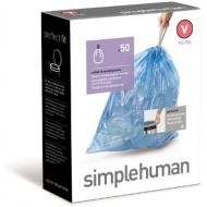 [아마존베스트]Simplehuman simplehuman Custom Fit Trash Can Recycling Liner V, 16-18 L/ 4.2-4.8 Gal, 50-Count Box