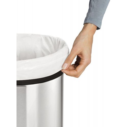 심플휴먼 [아마존베스트]Simplehuman simplehuman Custom Fit Trash Can Recycling Liner V, 16-18 L/ 4.2-4.8 Gal, 50-Count Box