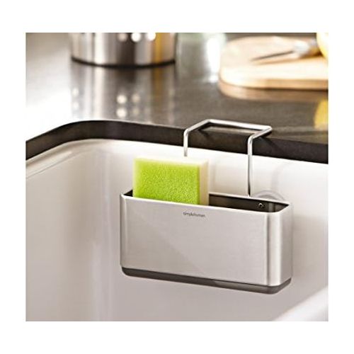 심플휴먼 [아마존베스트]Simplehuman simplehuman Slim Sink Caddy, Brushed Stainless Steel