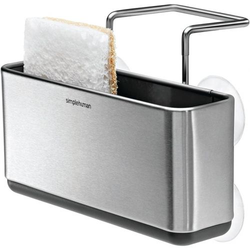 심플휴먼 [아마존베스트]Simplehuman simplehuman Slim Sink Caddy, Brushed Stainless Steel