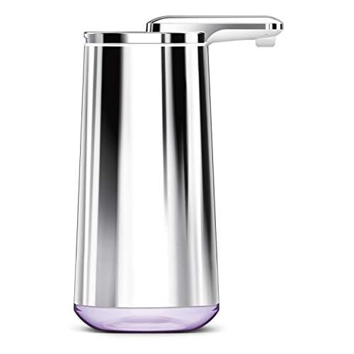 심플휴먼 [아마존베스트]Simplehuman simplehuman Foam Sensor Pump with Lavender Soap Refillable Cartridge, High-Grade Polished Stainless Steel