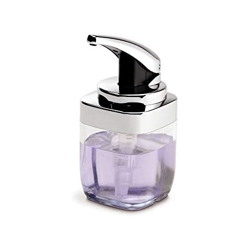 심플휴먼 [아마존베스트]Simplehuman simplehuman Precision Lever Square Push Soap Pump, Chrome And Plastic, 15 fl. oz.