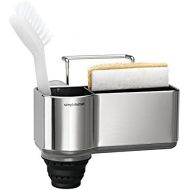 [아마존베스트]Simplehuman simplehuman Sink Caddy with Suction Cup, Brushed Stainless Steel