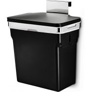 simplehuman, Black 10 Liter / 2.6 Gallon In-Cabinet Trash Can, Heavy-Duty Steel Frame, 2.6 gallons