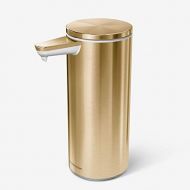 simplehuman 9 oz. Touch-Free Sensor Liquid Soap Pump Dispenser, Brass Stainless Steel