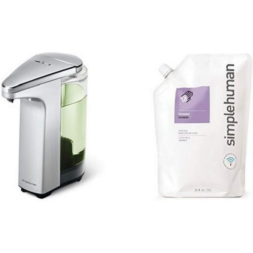 심플휴먼 simplehuman 8 oz. sensor soap pump with 34 oz. lavendar soap refill pack