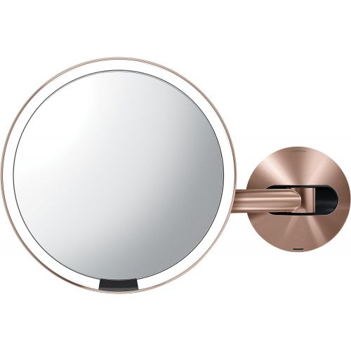 심플휴먼 Simplehuman simplehuman 8 Sensor Makeup Mirror, Rose Gold Steel