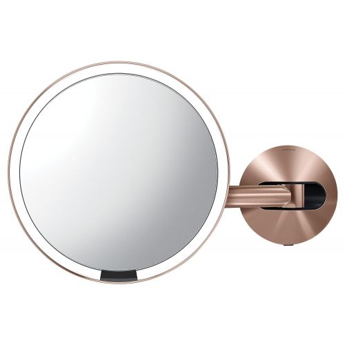 심플휴먼 Simplehuman simplehuman 8 Sensor Makeup Mirror, Rose Gold Steel