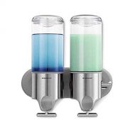 Simplehuman Twin Wall Mounted Shampoo and Soap Dispenser