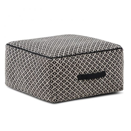  Simpli Home Olsen Square Pouf