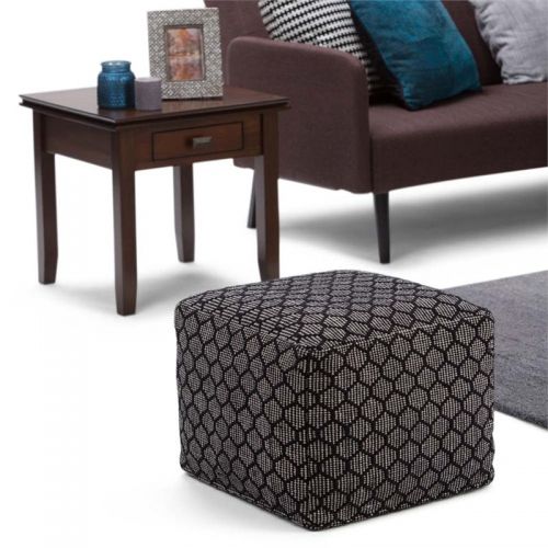  Simpli Home Simpson Square Pouf