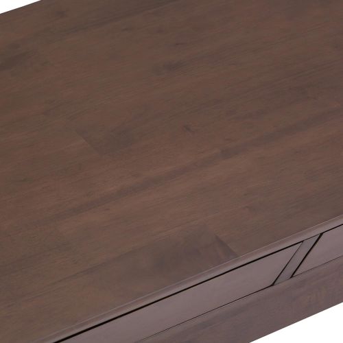  Simpli Home AXCTSA-01 Tessa Solid Hardwood 48 inch wide Coffee Table in Walnut Brown