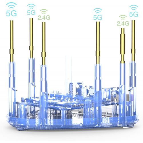  SimpliNET Simplinet2 Whole Home AC2100 Mesh WiFi Router with Firewall Network Defense