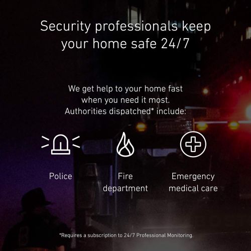  [아마존베스트]SimpliSafe 8 Piece Wireless Home Security System - Optional 24/7 Professional Monitoring - No Contract - Compatible with Alexa and Google Assistant