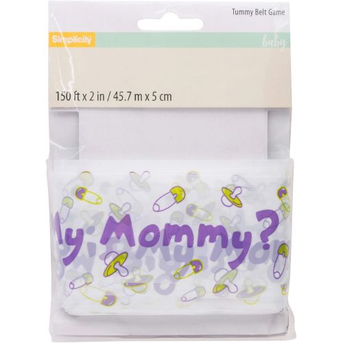  Simplicity Measure Belly Baby Shower Game, 1pc, 150ft L x 0.1 W x 2H