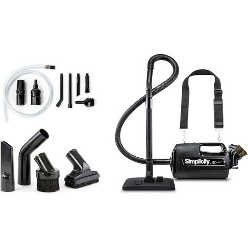  [아마존베스트]Simplicity S100 Canister and Car Vacuum Cleaner, Handheld, Charcoal Filter, Crevice Tool and More