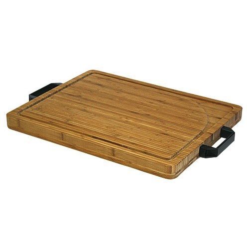  Simply Bamboo BCM23 Carving, Chopping and Serving Board with Artisan-Crafted Heavy Duty Handles, X-Large, 19.625 L x 15.75 W, 19.625 x 15.75 x 1.5