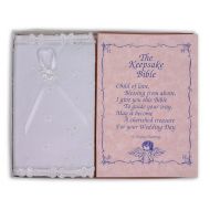 [아마존베스트]Simply Charming White Eyelet Covered Keepsake Baby Bible - Made in USA