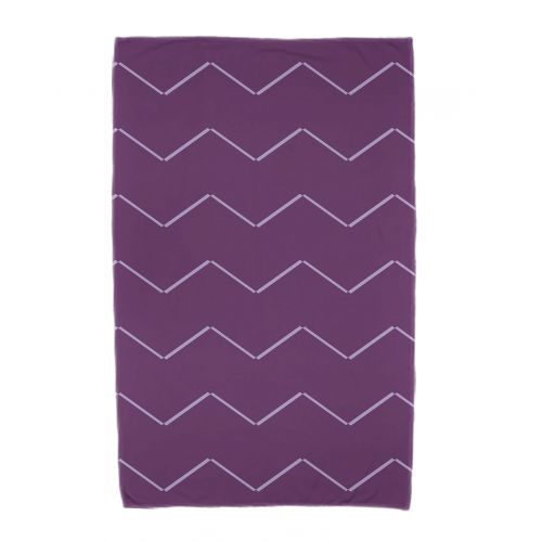  Simply Daisy, 30 x 60 inch, Harlequin Stripe Geometric Print Beach Towel, Purple