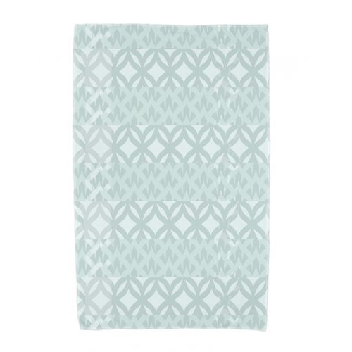  Simply Daisy, 30 x 60 Inch, Greeko Simple, Geometric Print Beach Towel, Aqua