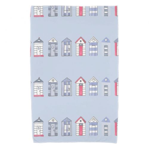  Simply Daisy, 30 x 60 Inch, Multi Beach Hut, Stripe Print Beach Towel, Navy Blue