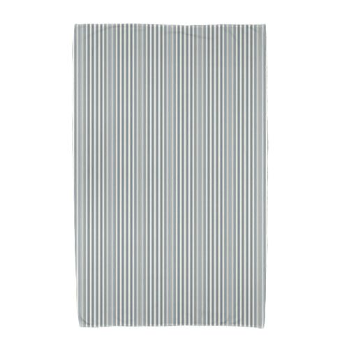  Simply Daisy, 30 x 60 inch, Ticking Stripe Beach Towel, Navy Blue