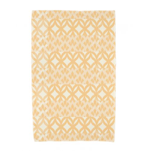  Simply Daisy, 30 x 60 Inch, Greeko Simple, Geometric Print Beach Towel, Yellow