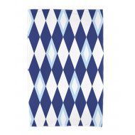 Simply Daisy, 30 x 60 inch, Harlequin Geometric Print Beach Towel, Royal Blue