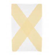Simply Daisy, 30 x 60 Inch, X Marks the Spot, Geometric Print Beach Towel, Yellow