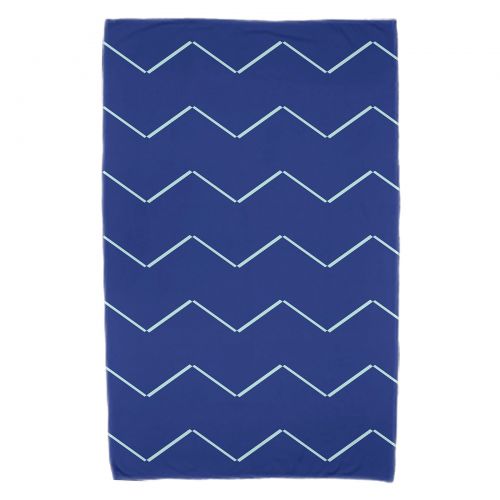  Simply Daisy, 30 x 60 inch, Harlequin Stripe Geometric Print Beach Towel, Royal Blue