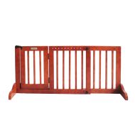 Simply Plus Wooden Pet Gate, Freestanding Pet Dog Gate, for Indoor Home & Office Use. Keeps Pets Safe Easy Set Up, No Tools Required