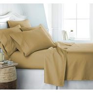 Simply Soft SS-6PC-KING-GOLD Bed Sheet Set, King, Gold