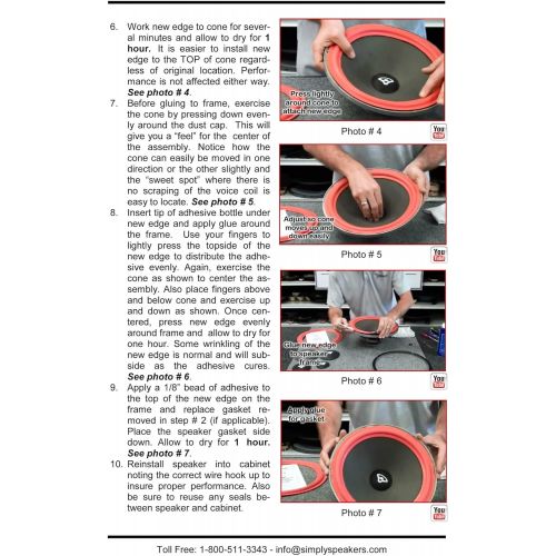  Simply Speakers Paradigm Subwoofer 12 Inch Single Foam Speaker Repair Kit FSK-12JL-1 (Single)