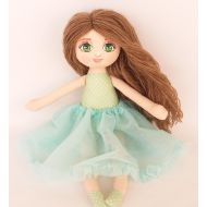 /SimplyArtMagic Fashion doll, fabric doll, doll for girl, 1st birthday, customized doll, handmade doll, rag doll, personalized nursery, girls nursery art