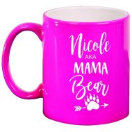 SimplyCustomLife Mama Bear Personalized Engraved 11 ounce Coffee Mug