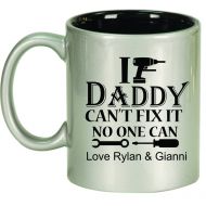 /SimplyCustomLife If Daddy Cant Fix It No One Can Personalized Engraved 11 ounce Coffee Mug