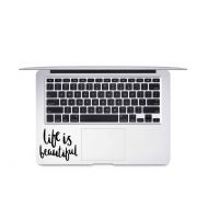 SimplyGracefulDesign Life is Beautiful Decal, Laptop Quote Decal, Bathroom Mirror Decal