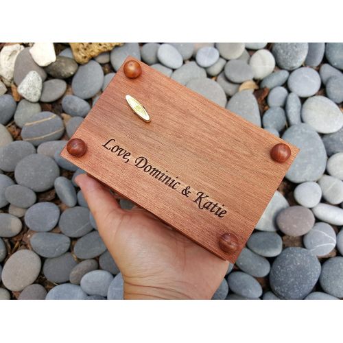  Simplycoolgifts Custom Engraved wooden musical jewelry box with Mom, Thank you for giving me roots to grow and wings to fly, wedding gift for Mom