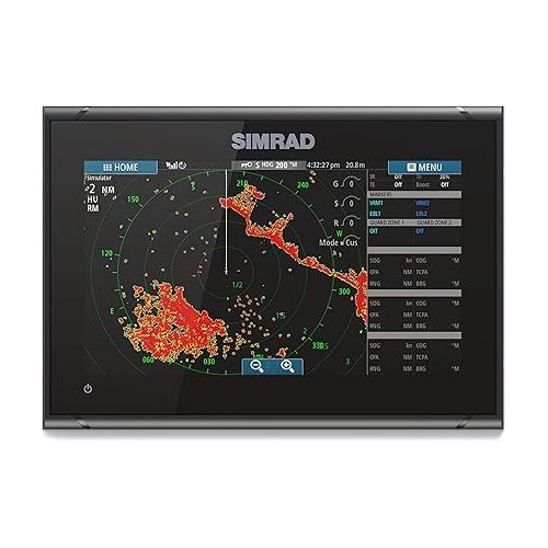  Simrad GO9 XSE - 9-inch Chartplotter with HDI Transducer, C-MAP Discover Chart Card,Black,000-13211-002